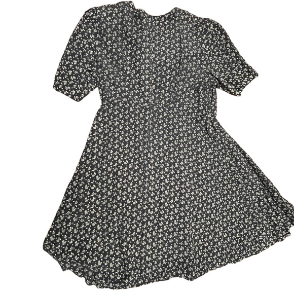 CALIFORNIA COVER | VINTAGE DRESS | SZ 9 | BLACK FLORAL | - Picture 3 of 7